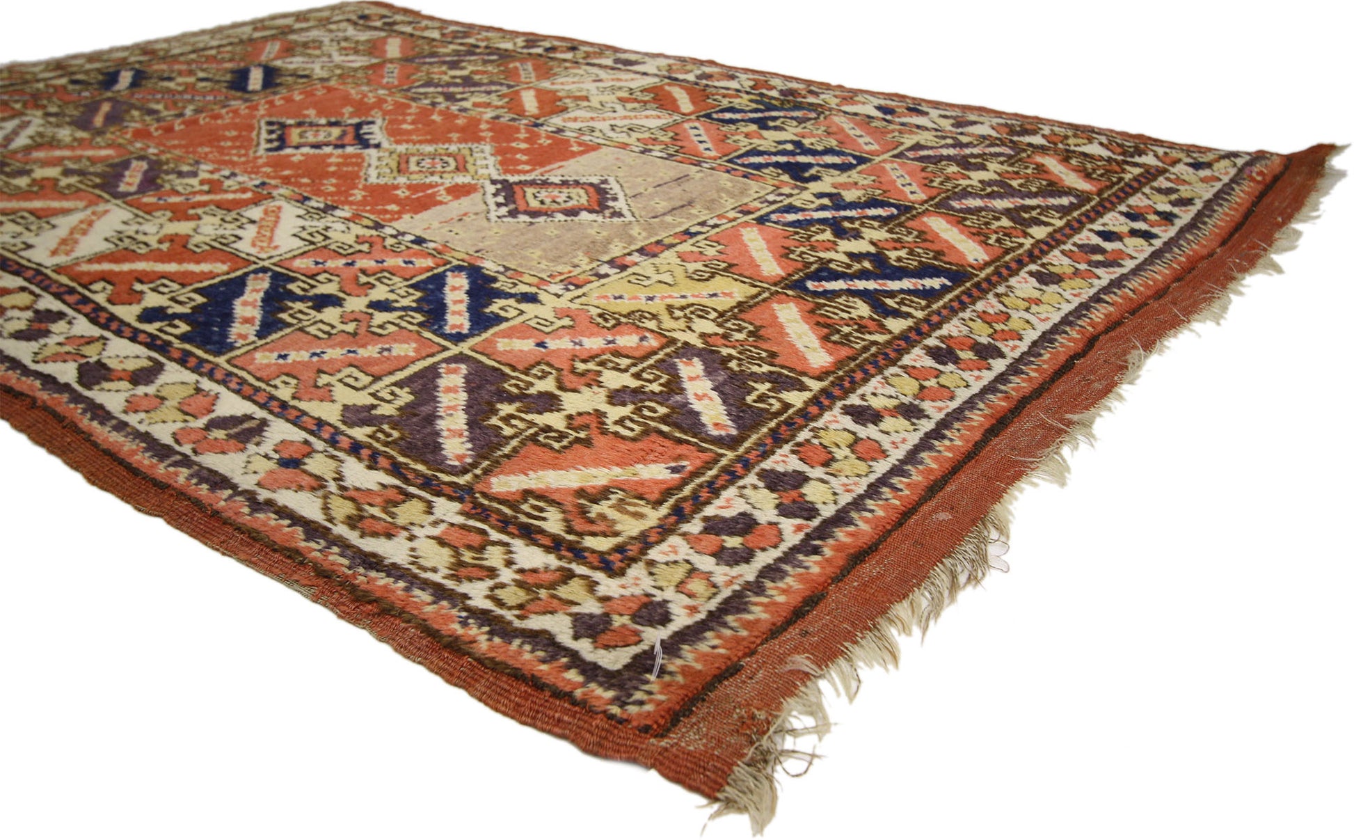 4 x 6 Antique Turkish Oushak Rug 70739