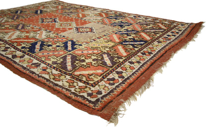 4 x 6 Antique Turkish Oushak Rug 70739