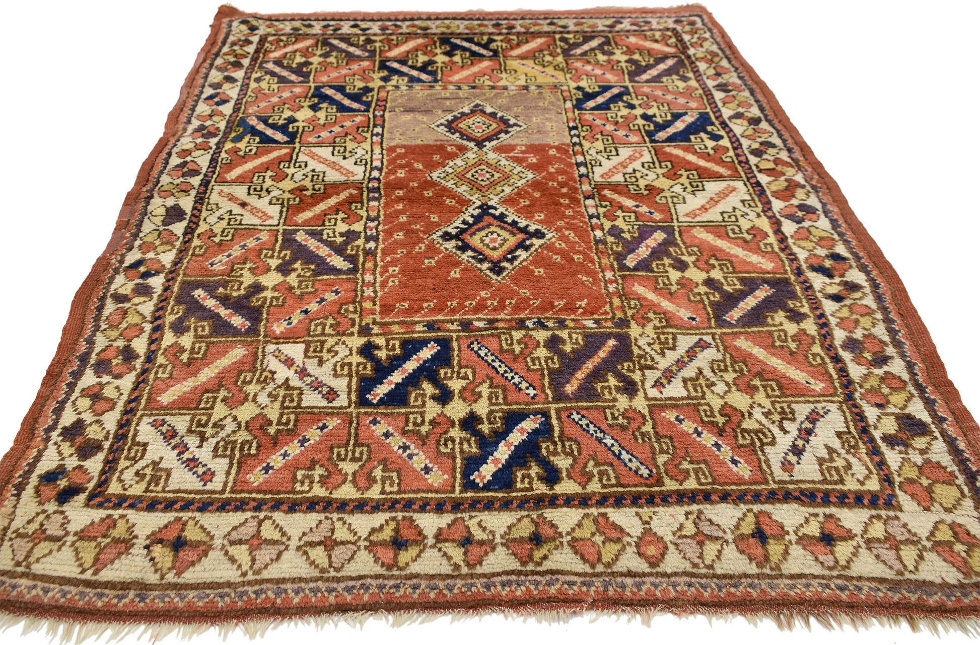 4 x 6 Antique Turkish Oushak Rug 70739
