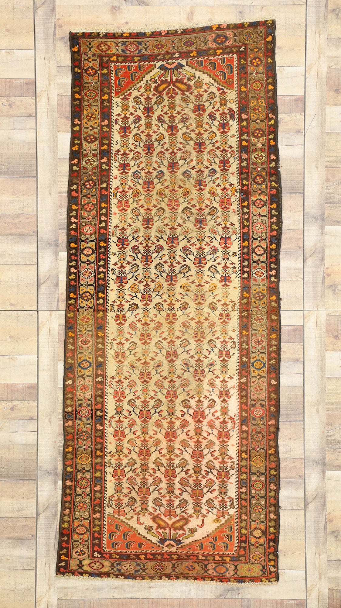 3 x 8 Antique Persian Malayer Rug 70740