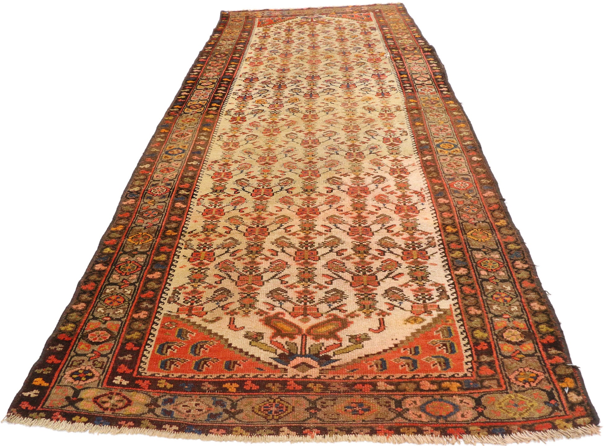 3 x 8 Antique Persian Malayer Rug 70740