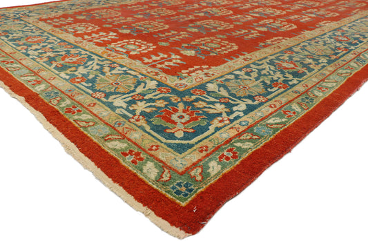 8 x 15 Antique Indian Agra Rug 70773