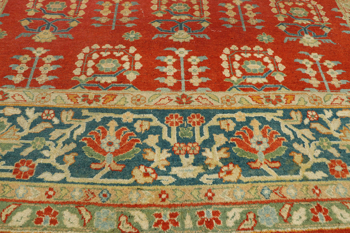 8 x 15 Antique Indian Agra Rug 70773