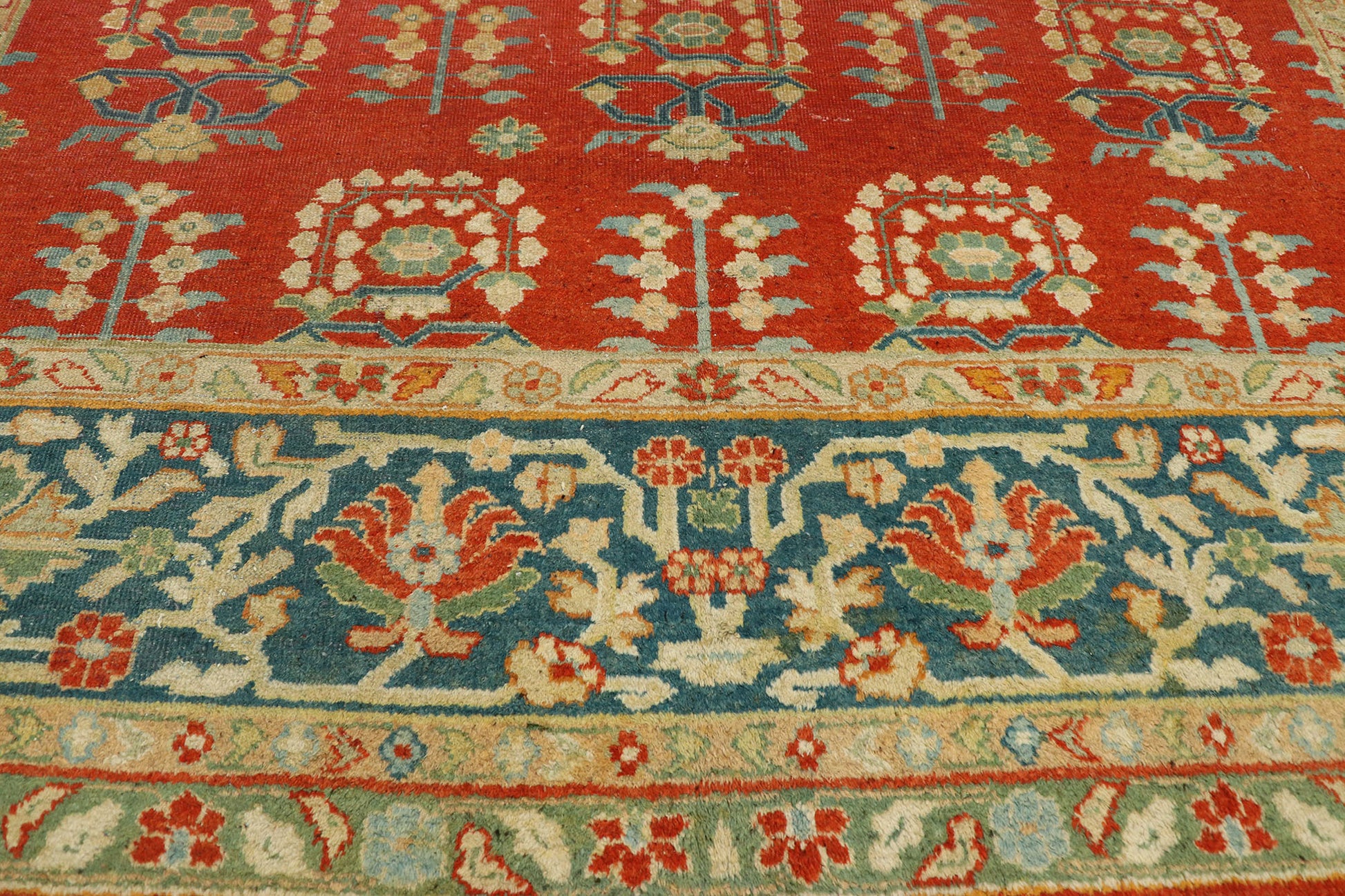 8 x 15 Antique Indian Agra Rug 70773