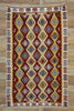 3 x 6 Vintage Turkish Silk Kilim Rug 70792