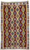 3 x 6 Vintage Turkish Silk Kilim Rug 70792