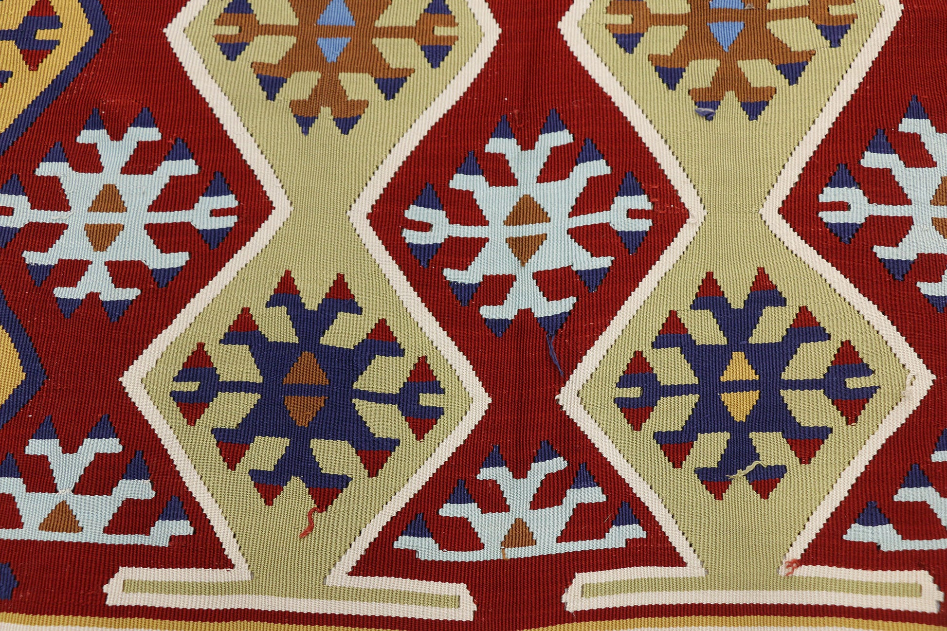 3 x 6 Vintage Turkish Silk Kilim Rug 70792