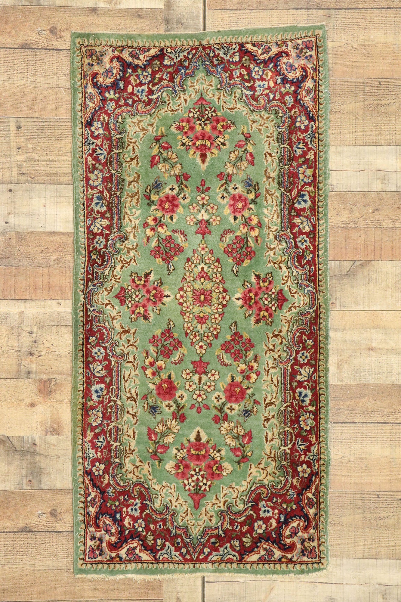 2 x 4 Antique Persian Kerman Rug 70817