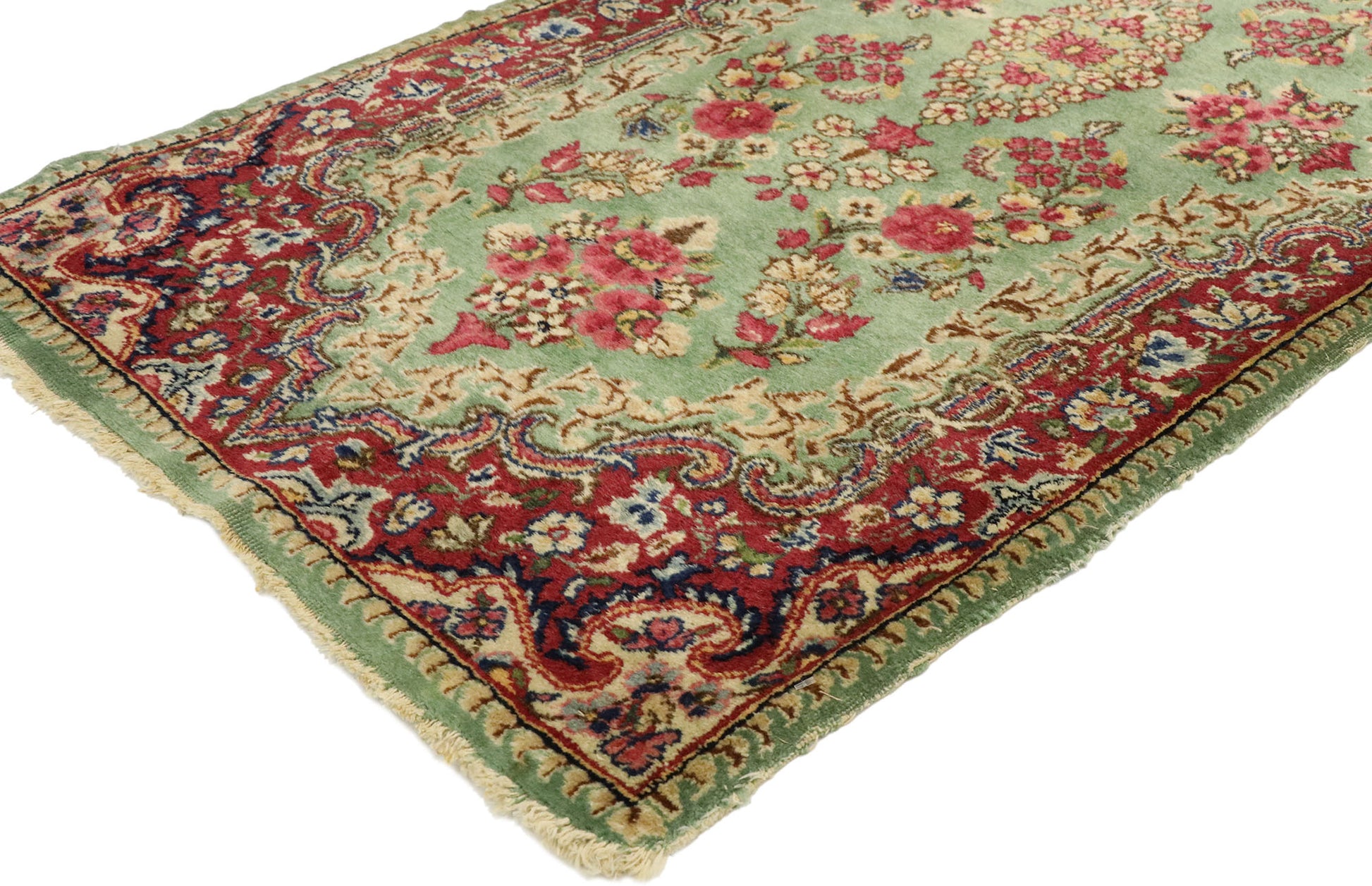 2 x 4 Antique Persian Kerman Rug 70817