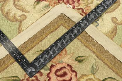 12 x 18 Antique Floral Hooked Rug 70860