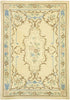 4 x 6 Vintage Chinese Floral Hooked Rug 70861
