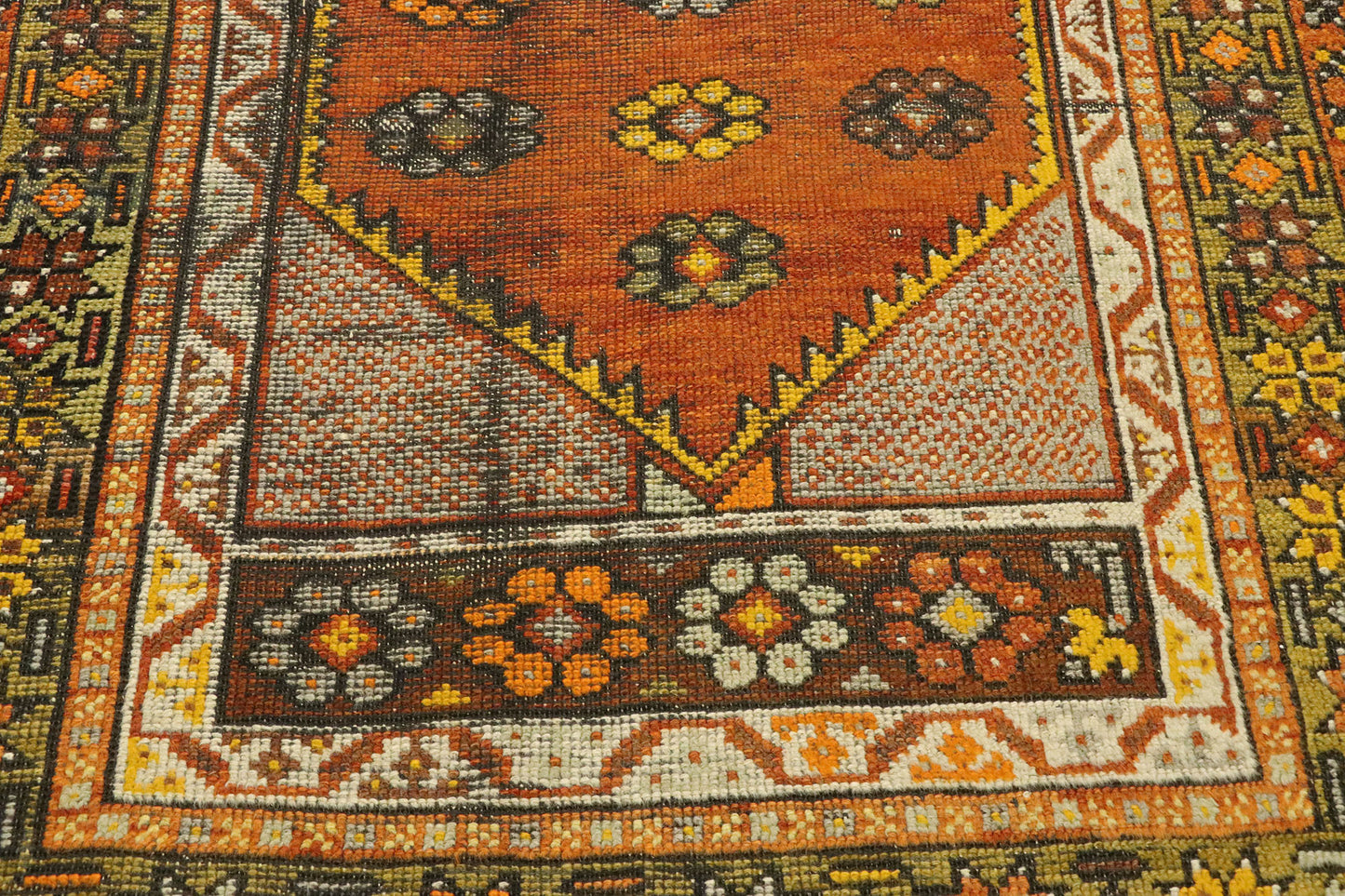 3 x 4 Vintage Turkish Oushak Rug 70866