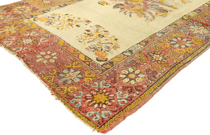 3 x 5 Vintage Turkish Oushak Rug 70870