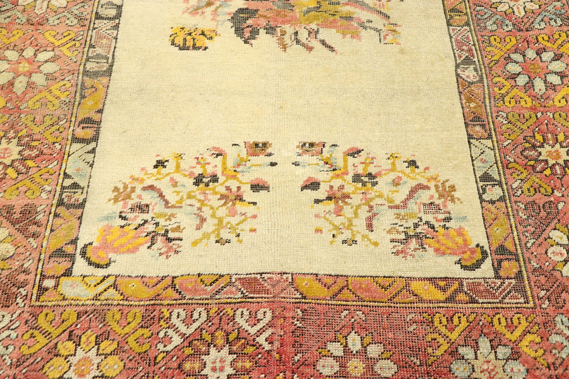 3 x 5 Vintage Turkish Oushak Rug 70870