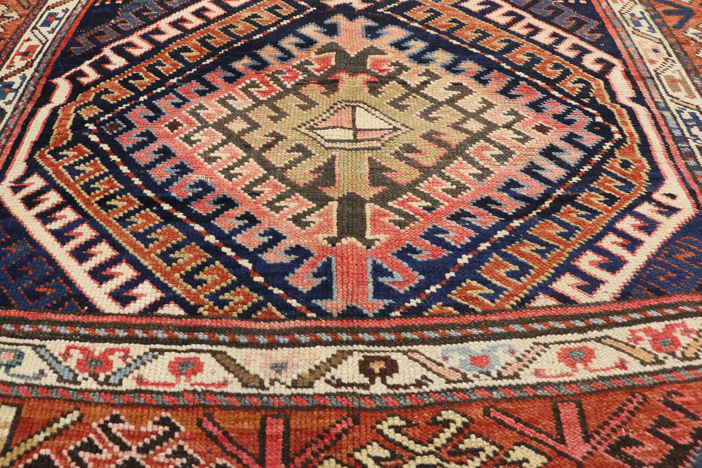 4 x 8 Antique Caucasian Kazak Rug 70950