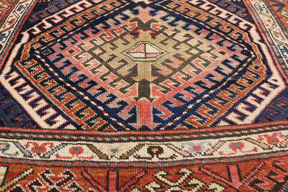 4 x 8 Antique Caucasian Kazak Rug 70950