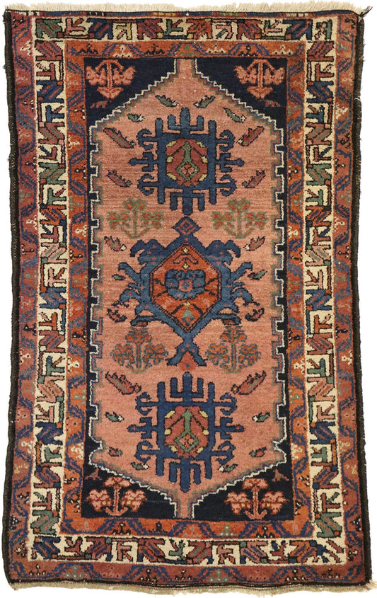 2 x 4 Antique Persian Hamadan Rug 70963