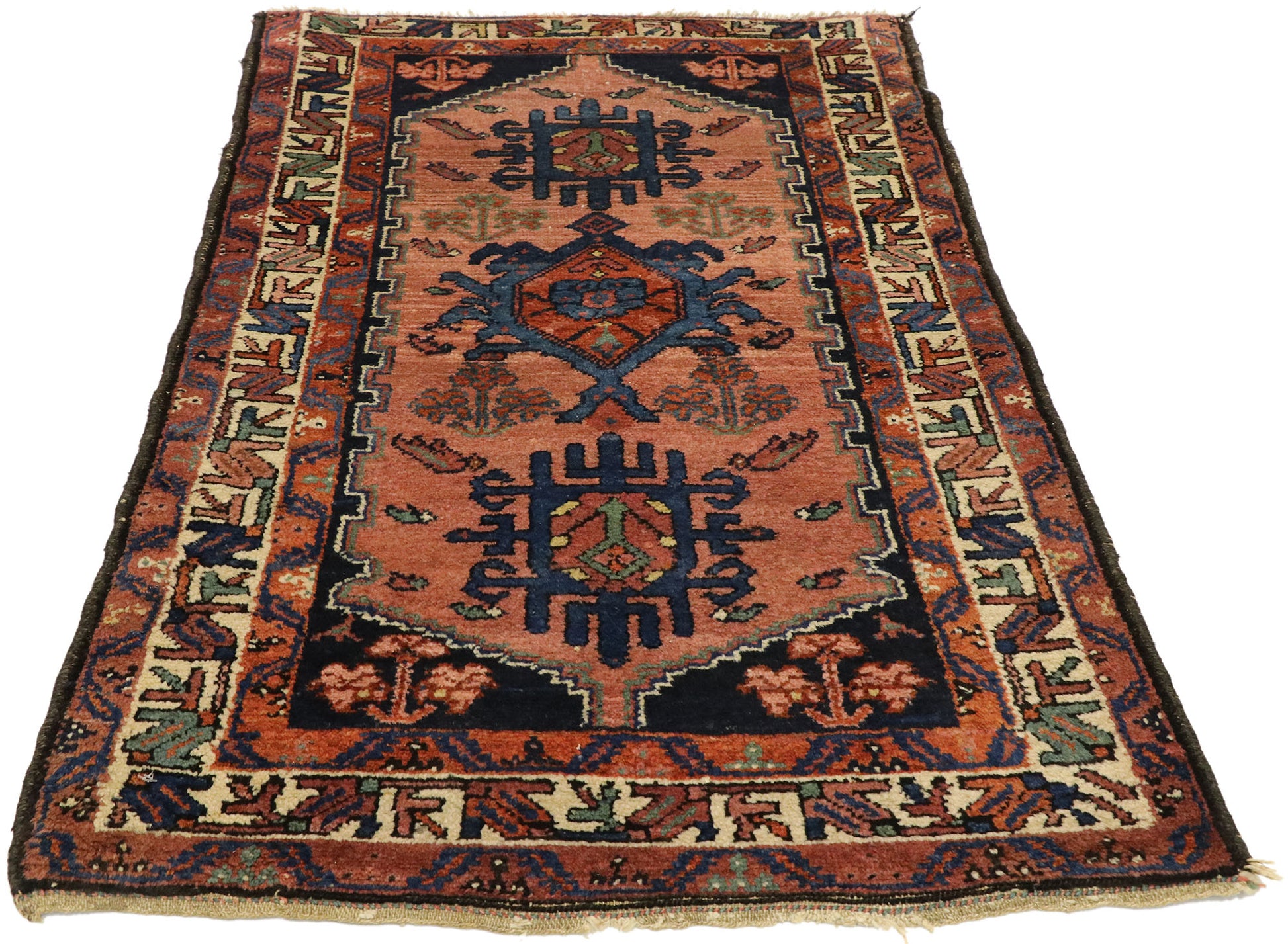 2 x 4 Antique Persian Hamadan Rug 70963