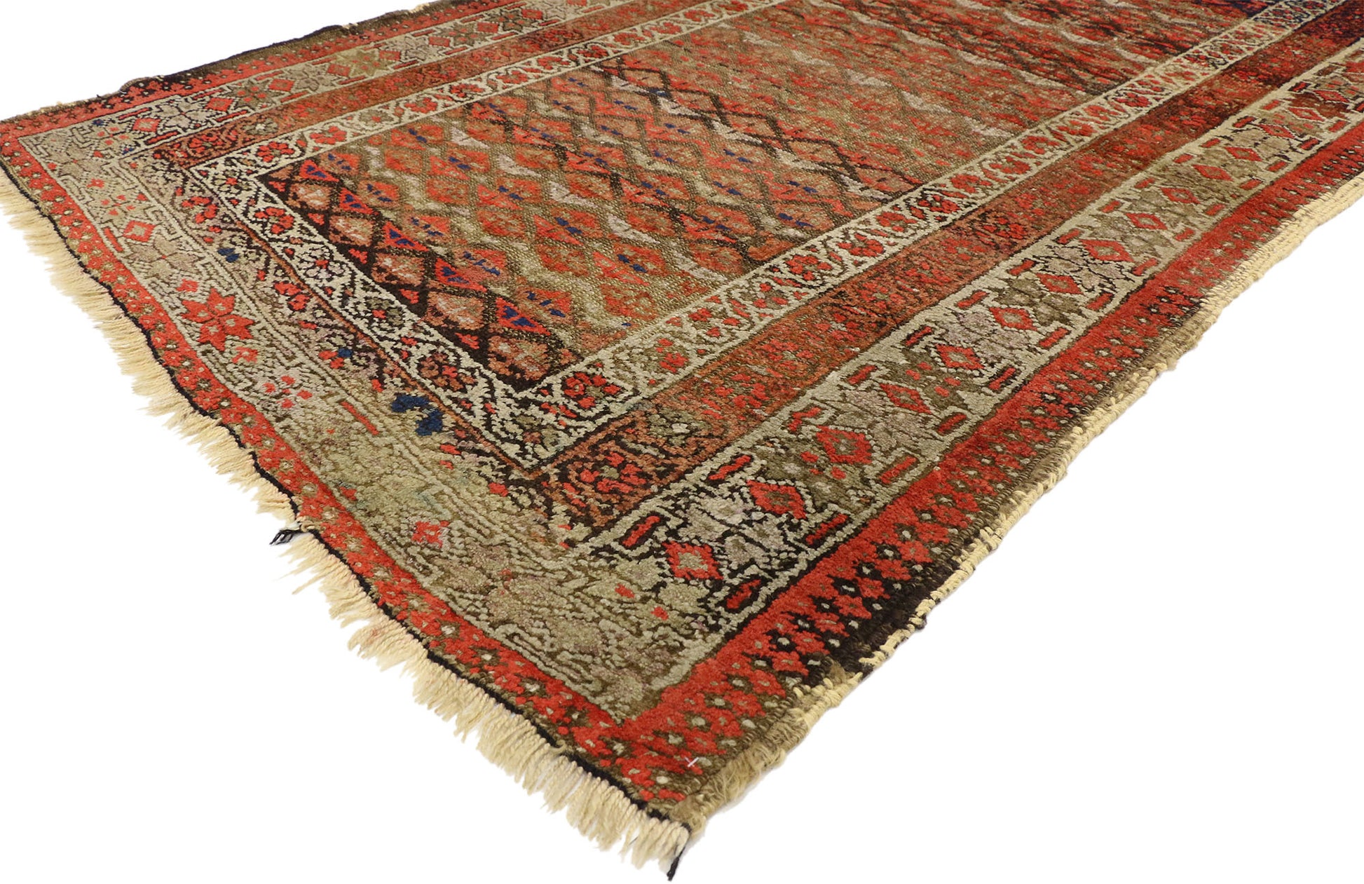 4 x 6 Antique Persian Sarab Rug 70981
