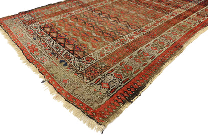 4 x 6 Antique Persian Sarab Rug 70981