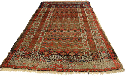 4 x 6 Antique Persian Sarab Rug 70981