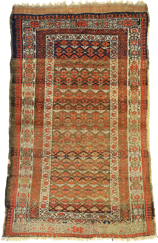 4 x 6 Antique Persian Sarab Rug 70981