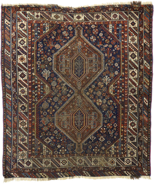 6 x 6 Antique Shiraz Rug 71039