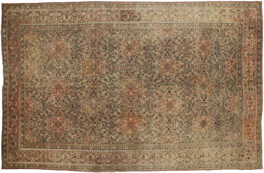 12 x 18 Antique Indian Agra Rug 71060