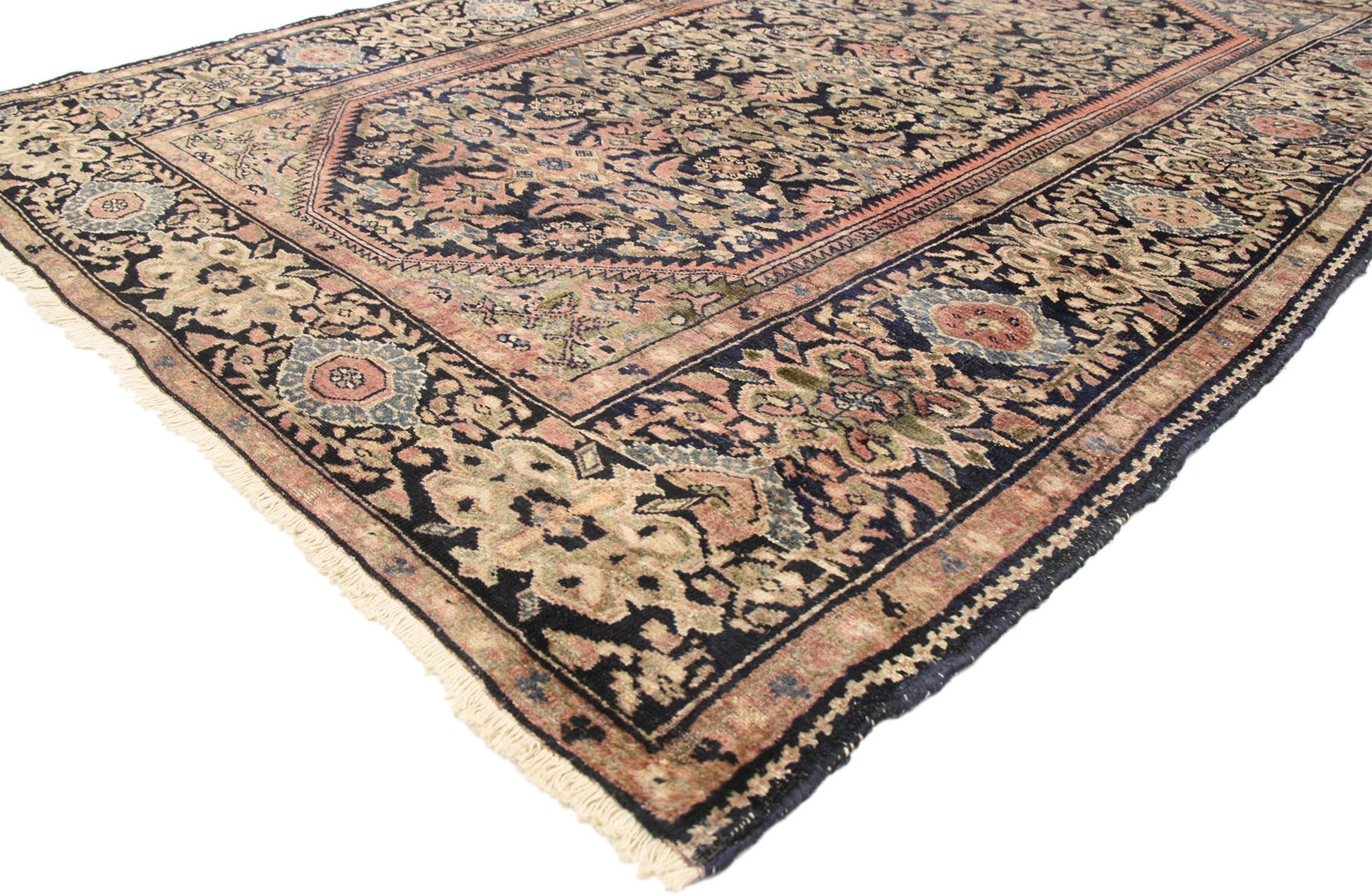 4 x 6 Antique Persian Hamadan Rug 71233