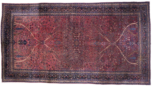 12 x 22 Antique Mashad Rug 71439