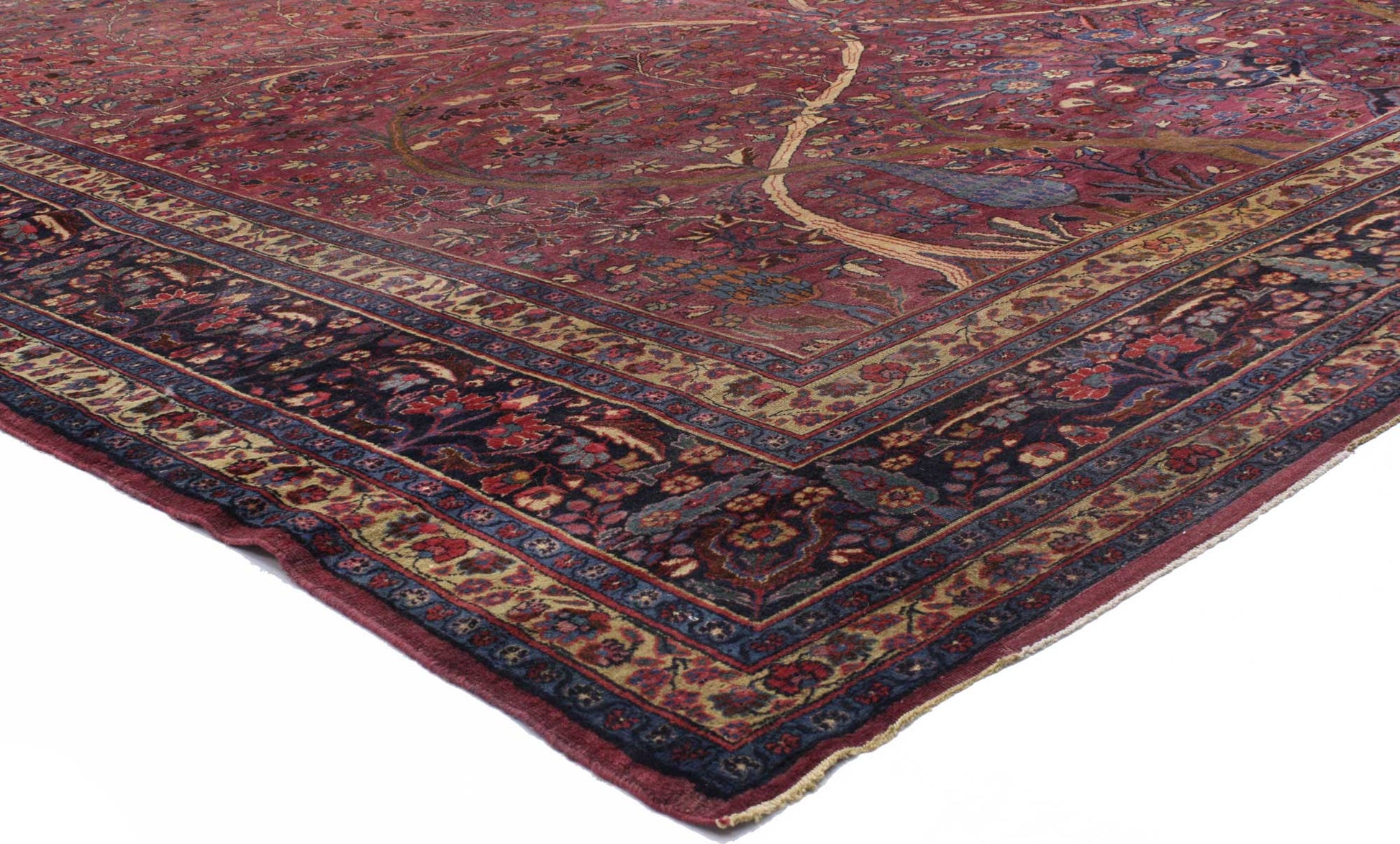 12 x 22 Antique Mashad Rug 71439