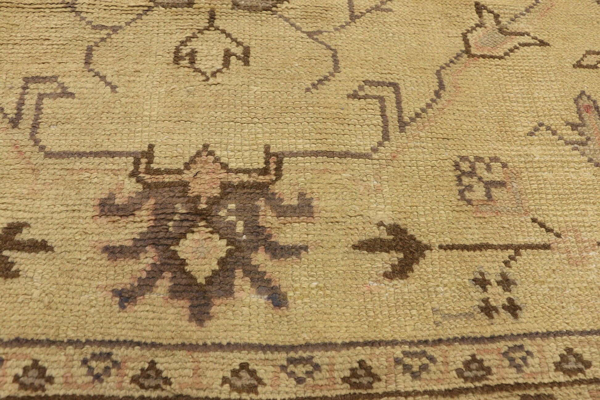 11 x 14 Antique Turkish Oushak Rug 71497