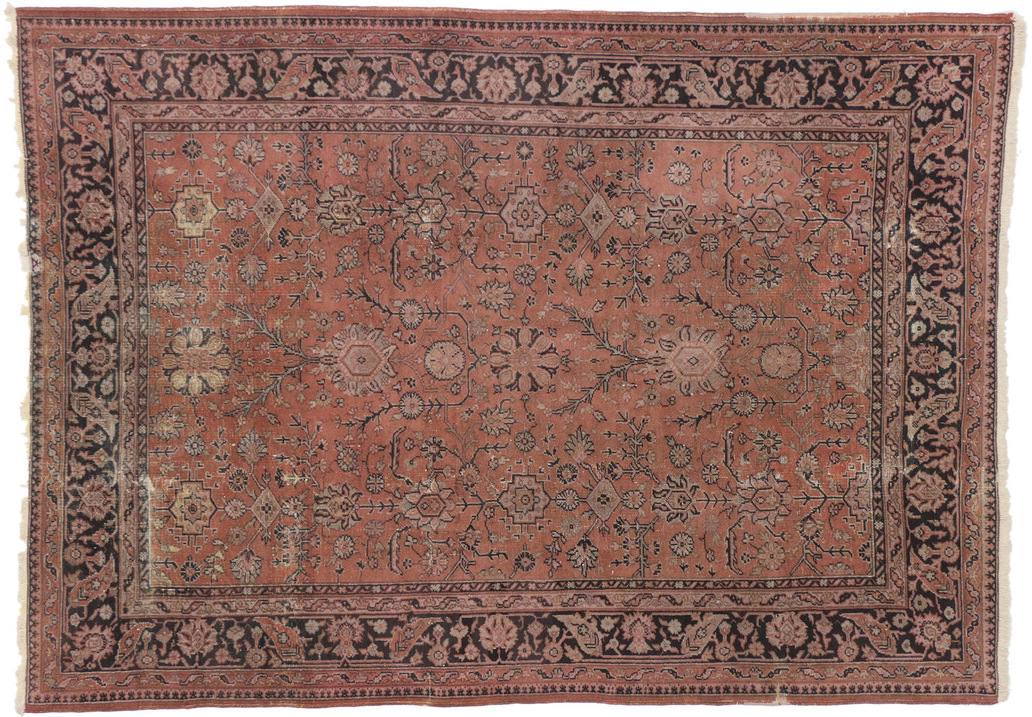 7 x 9 Antique Distressed Turkish Rug 71513