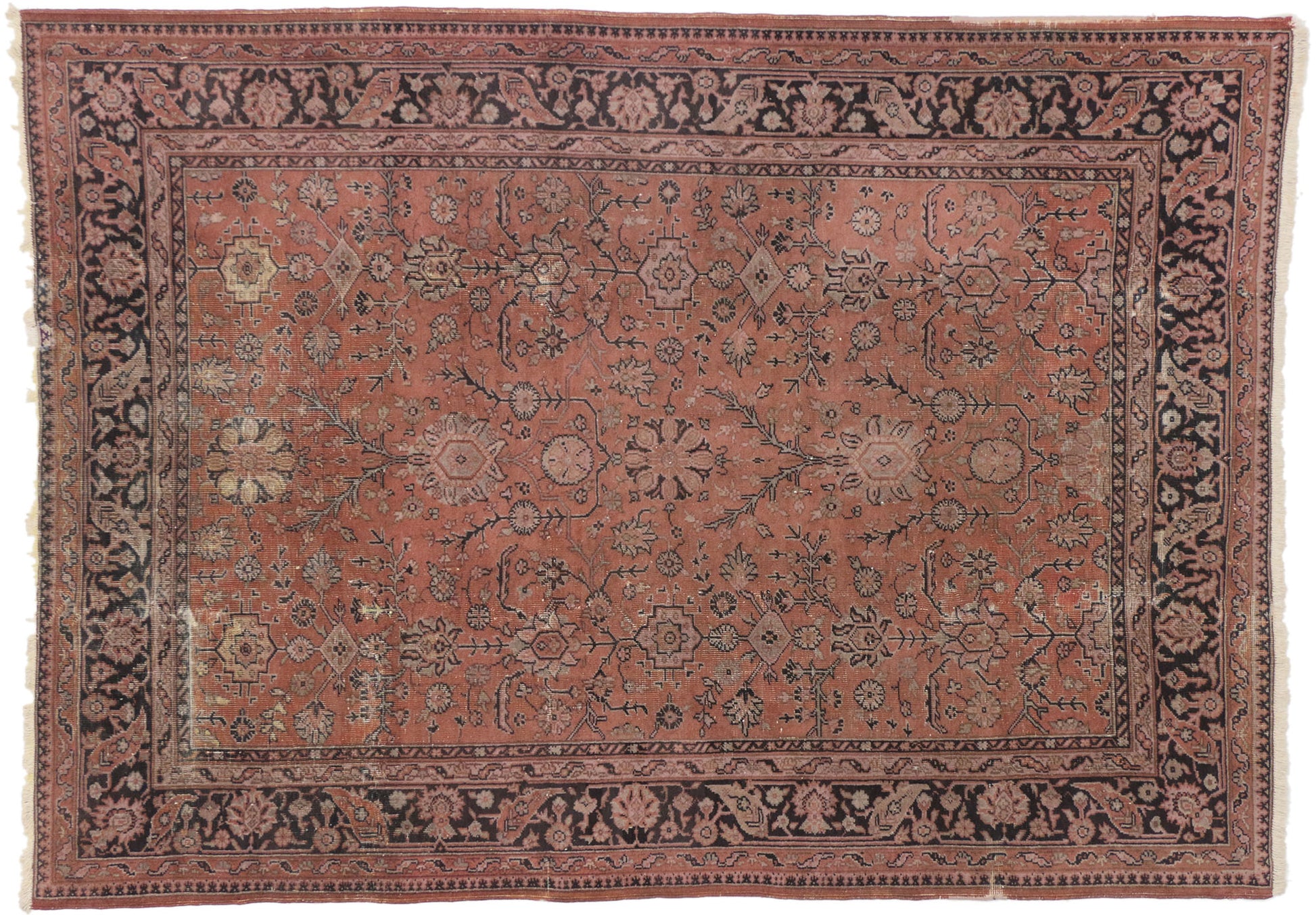 7 x 9 Antique Distressed Turkish Rug 71513