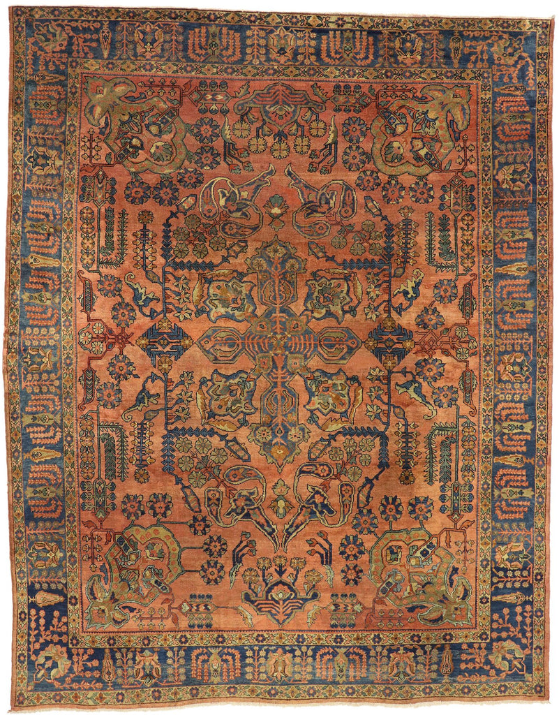10 x 13 Antique Mahal Rug 71518