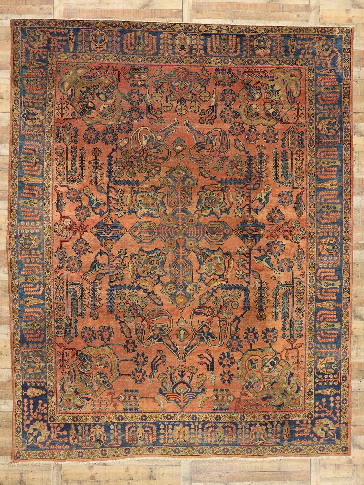 10 x 13 Antique Mahal Rug 71518