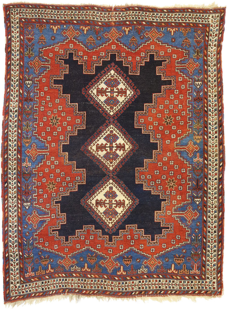4 x 6 Antique Persian Shiraz Rug 71656