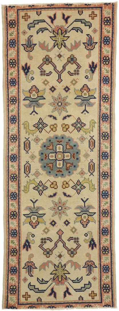 4 x 11 Vintage Turkish Oushak Rug 71674