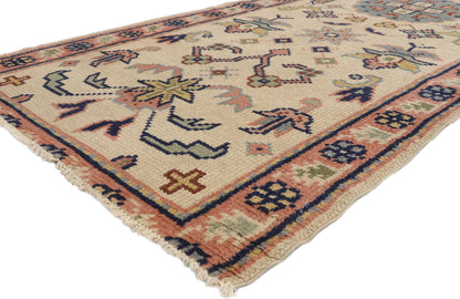 4 x 11 Vintage Turkish Oushak Rug 71674