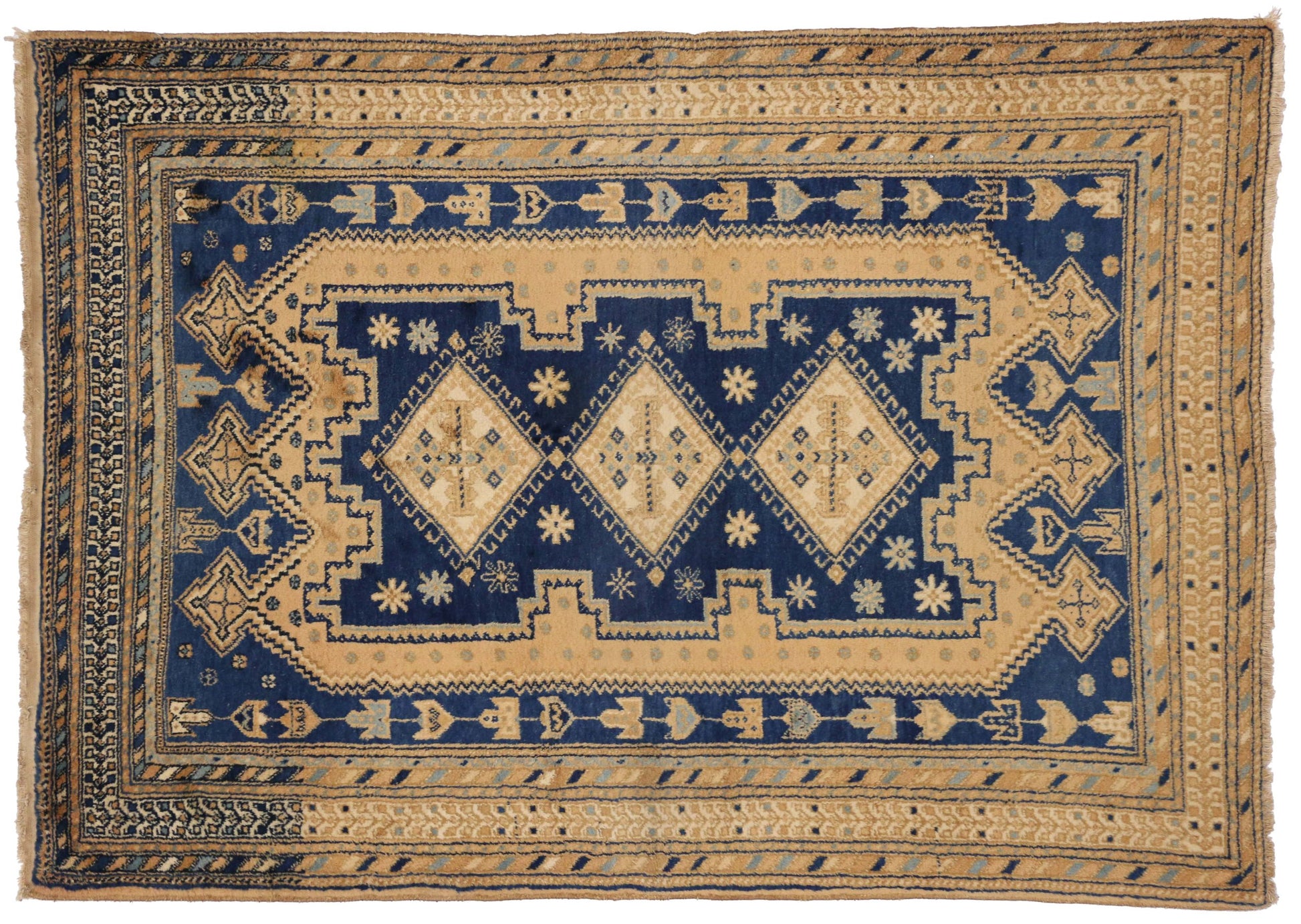 5 x 6 Antique Persian Afshar Rug 71683