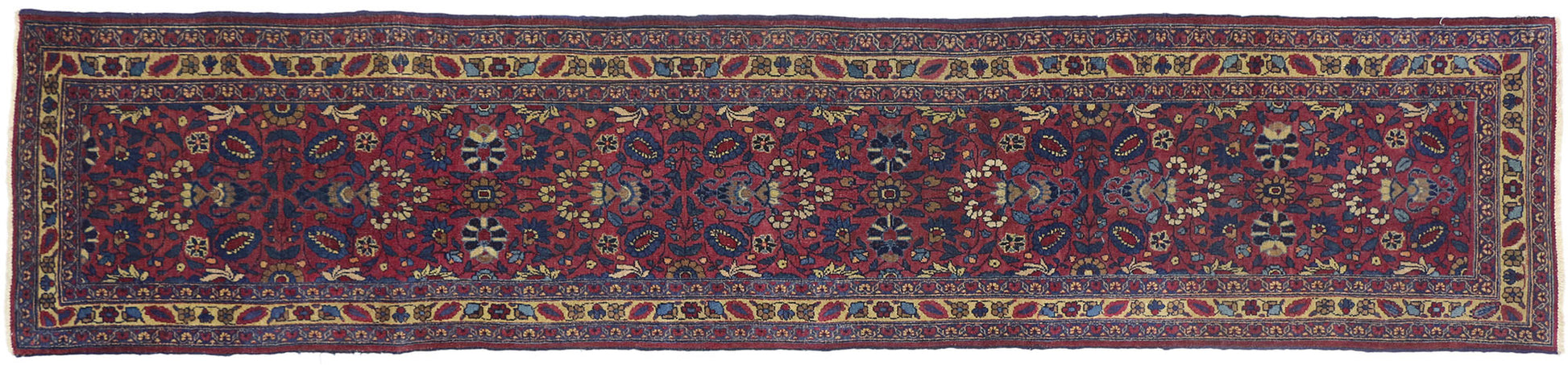 3 x 12 Antique Persian Mashhad Rug 71710