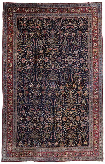 13 x 21 Antique Persian Mashhad Rug 71738