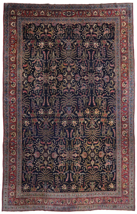 13 x 21 Antique Persian Mashhad Rug 71738