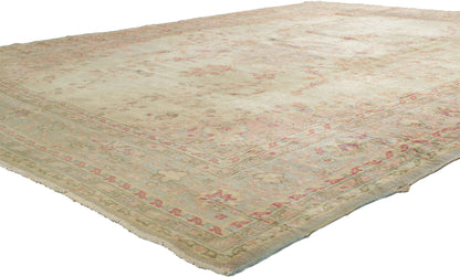 8 x 11 Antique Turkish Oushak Rug 71741