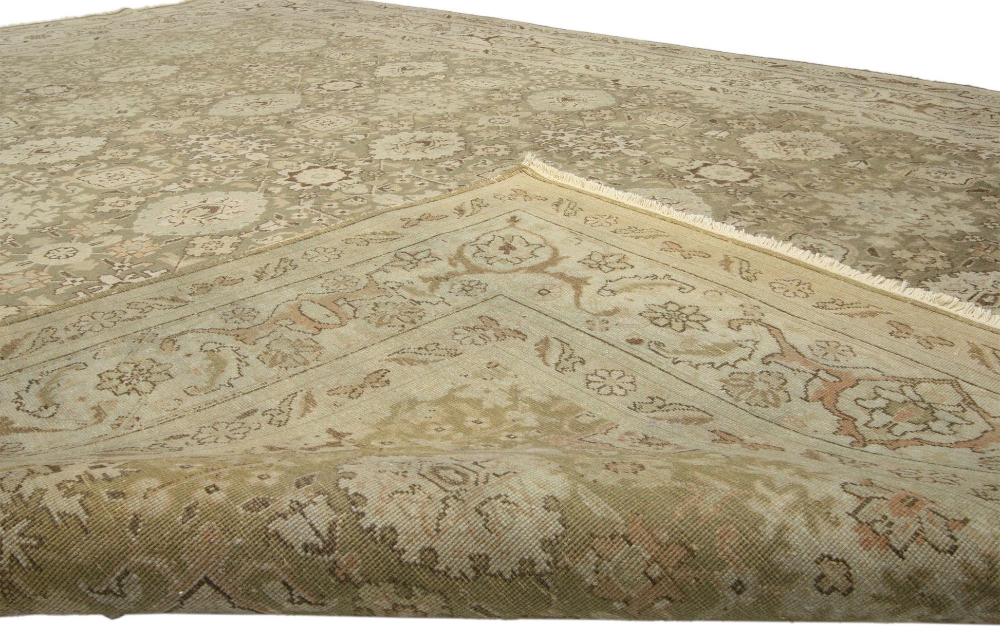 8 x 11 Antique Persian Tabriz Rug 71779