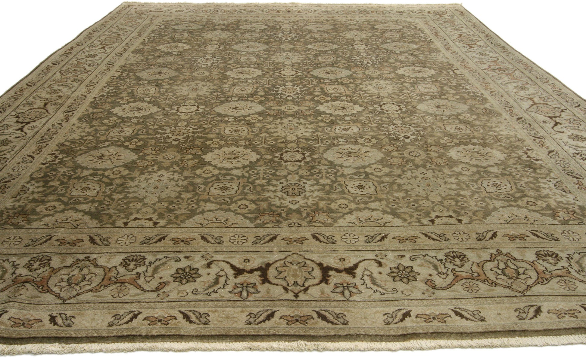 8 x 11 Antique Persian Tabriz Rug 71779