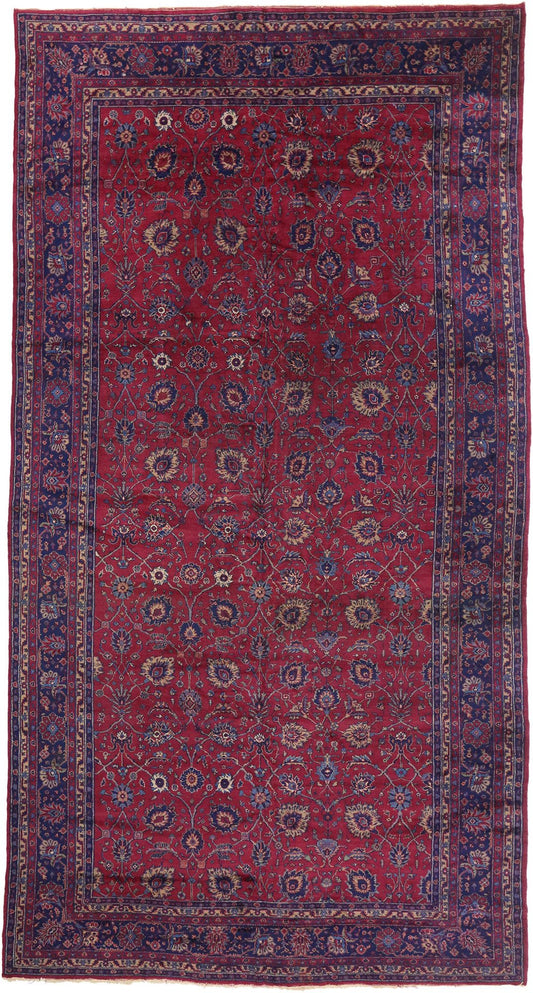 11 x 21 Antique Turkish Sparta Rug 71780