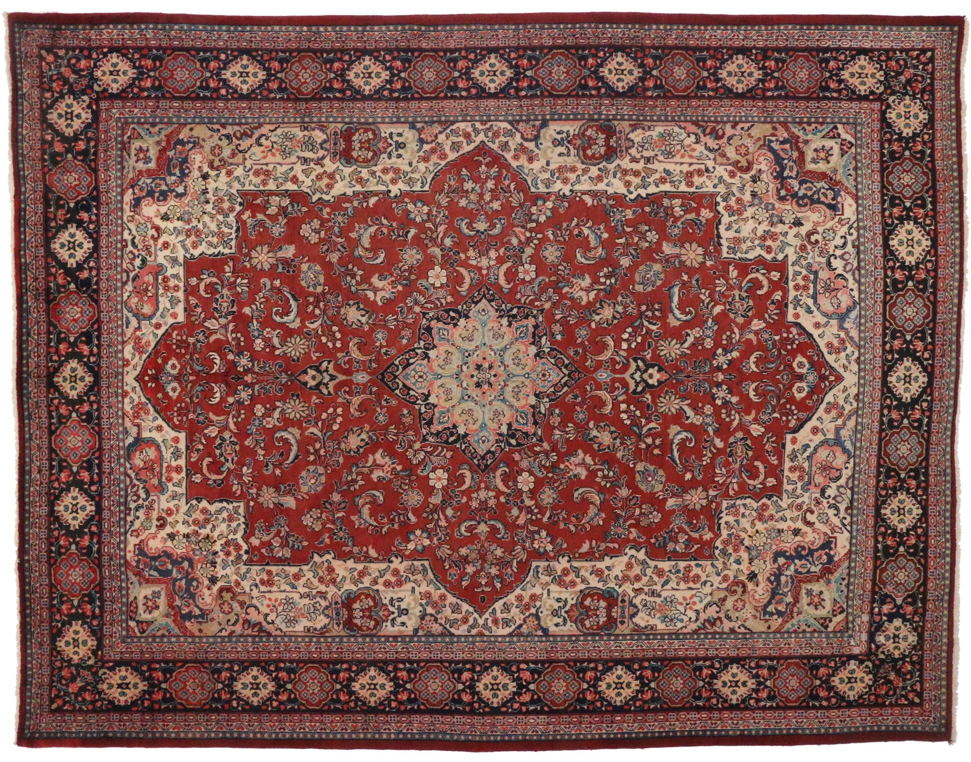 10 x 13 Vintage Mahal Rug 71806