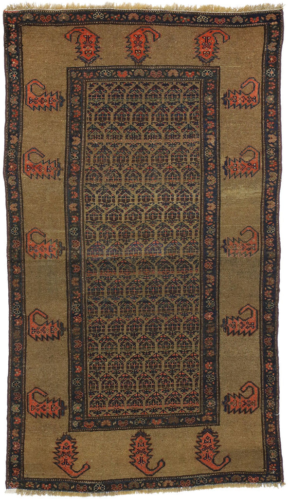 4 x 7 Antique Persian Malayer Rug 71827