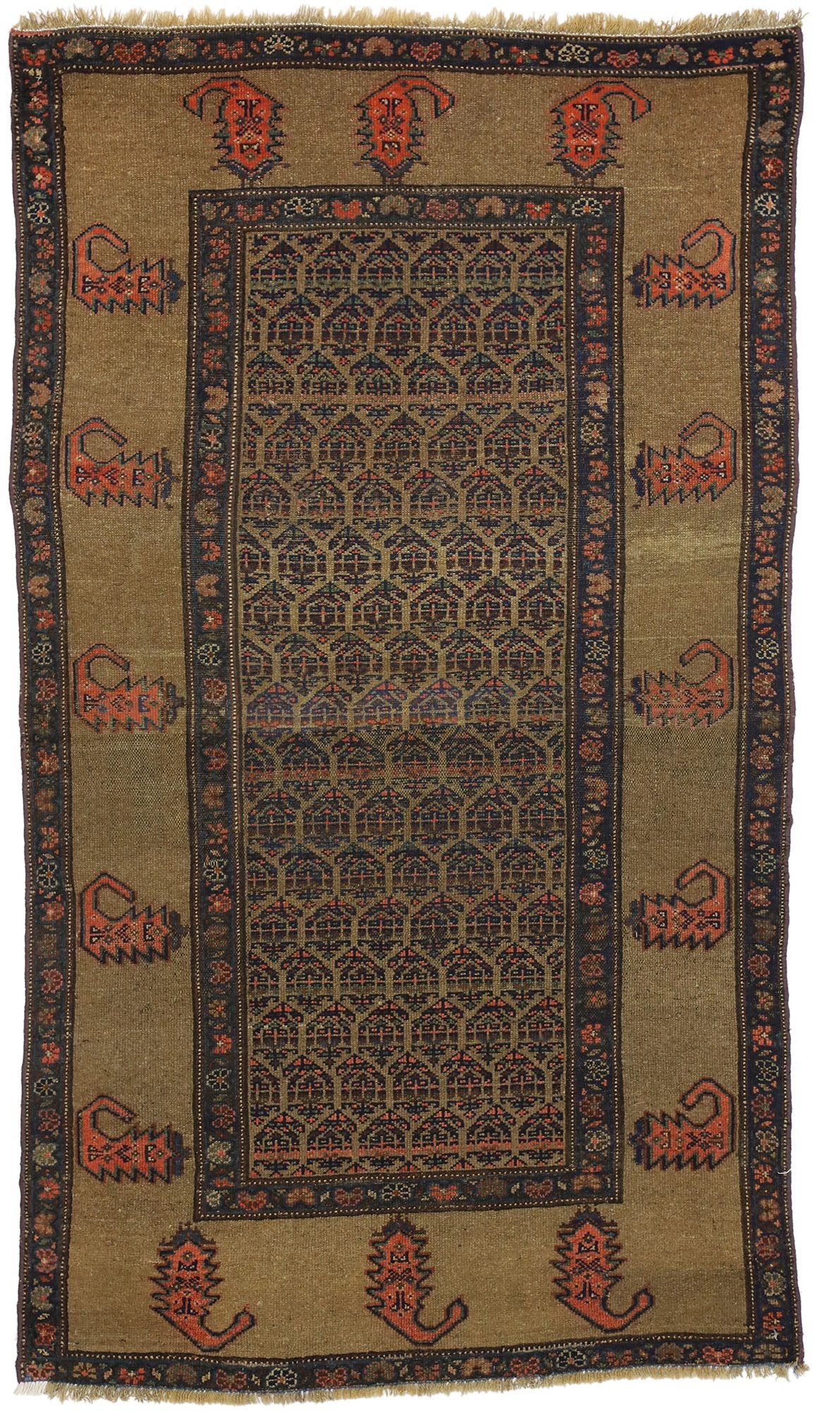 4 x 7 Antique Persian Malayer Rug 71827